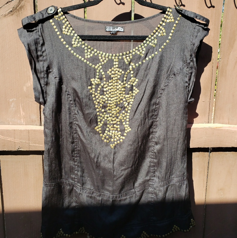 Embellished Black Tunic
